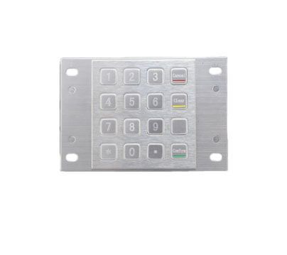 16 Key metal keypad from Diamond HMI