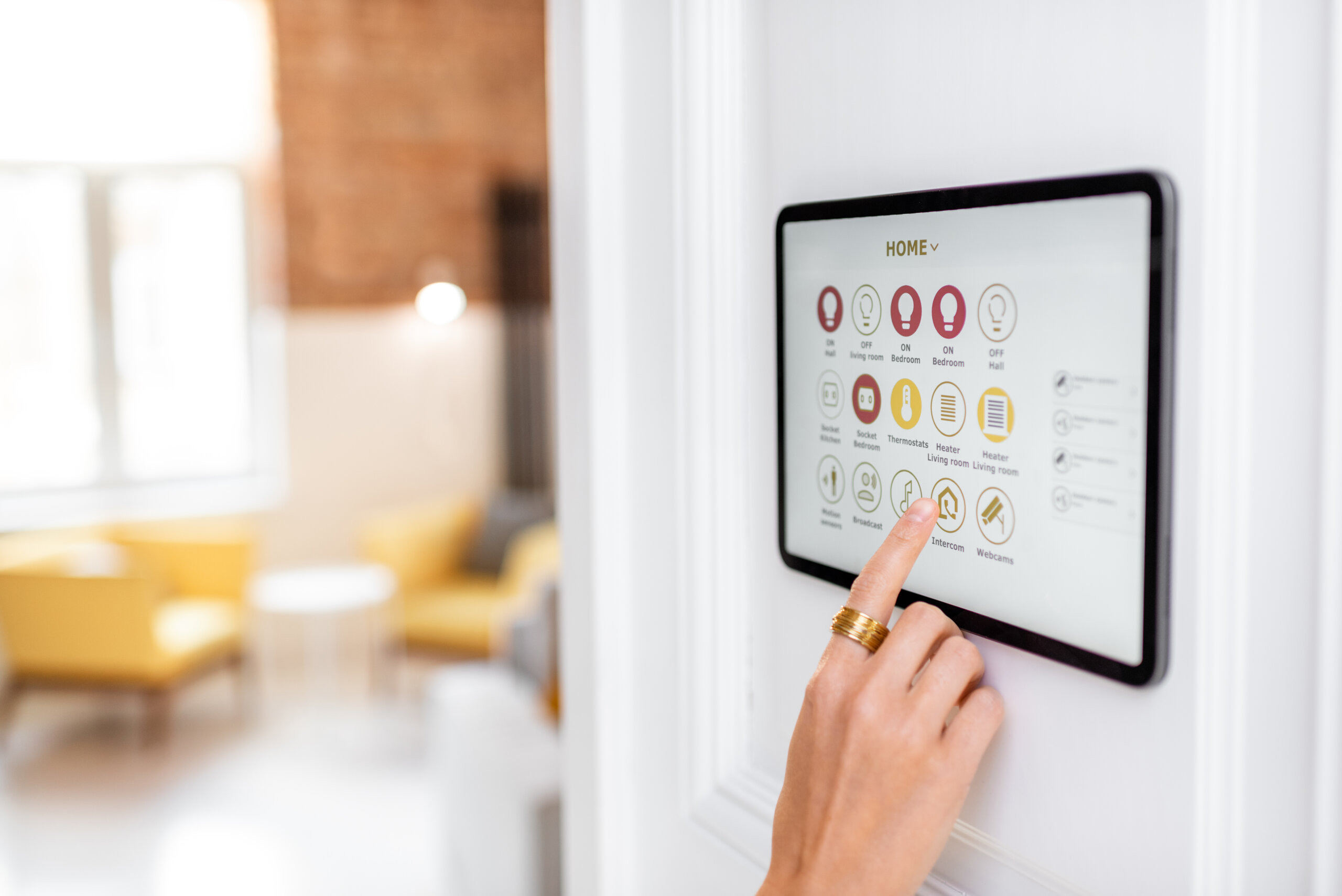 Touchscreen smart home control