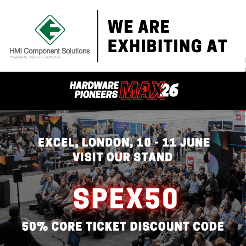 HMI Component Solutions is exhibiting at Hardware Pioneers 2026.