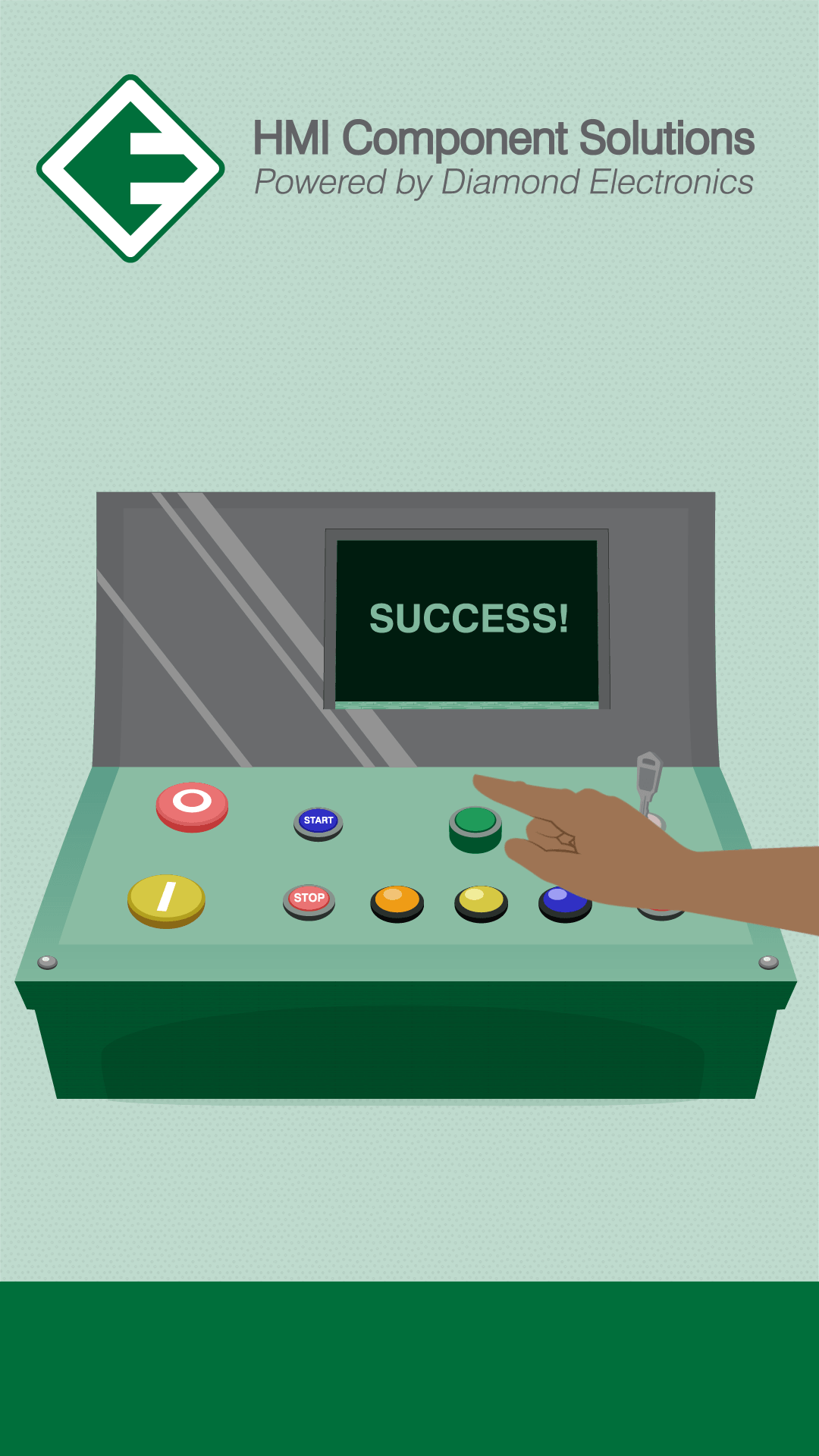 User Centric Keypad showing text 
